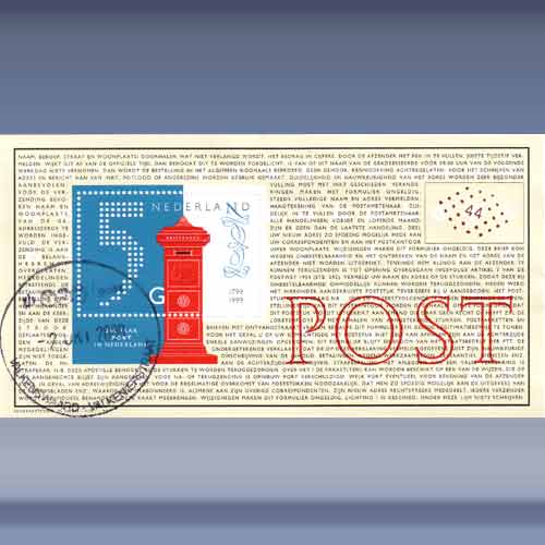 200 jaar Nationaal Postbedrijf (blok)